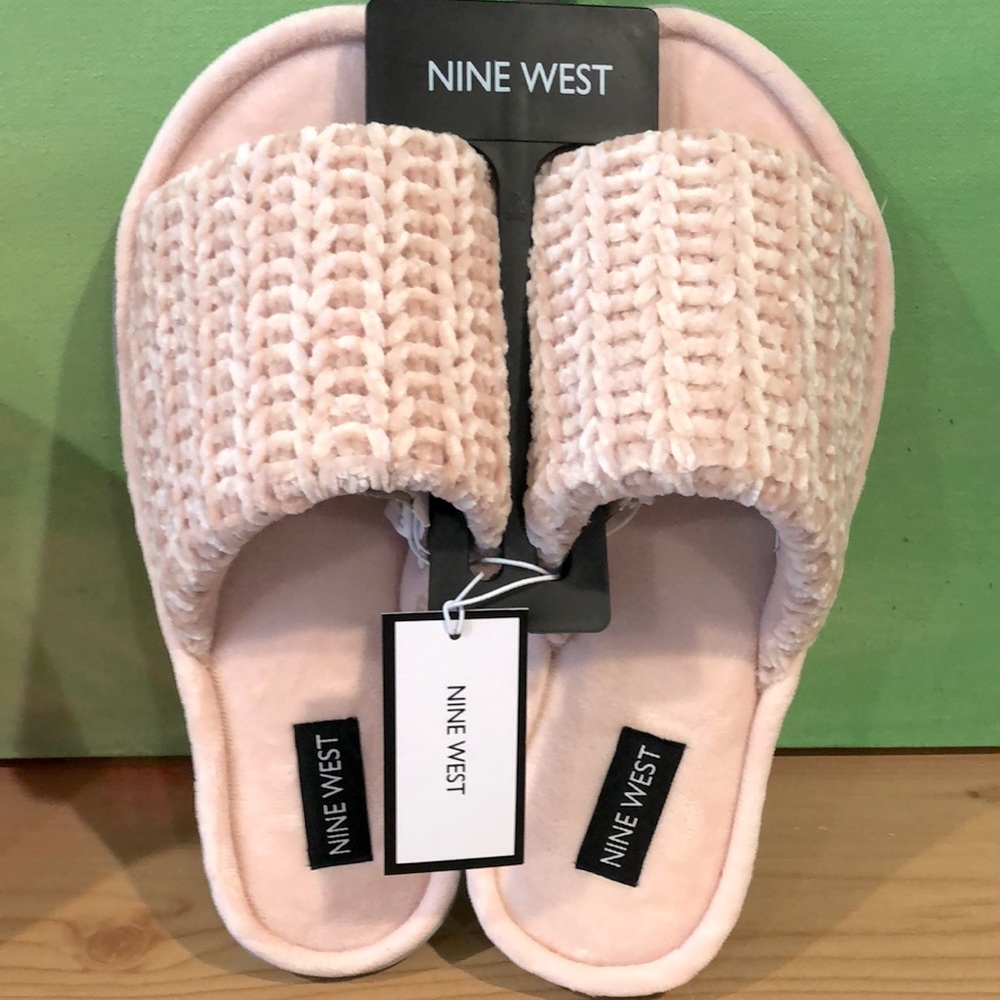 Nine West Ladies Soft Pink Slide Casual Slipper